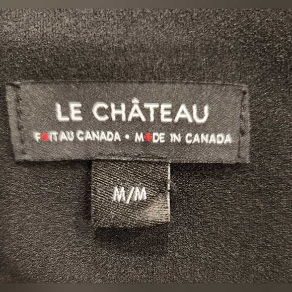 Black Gown with Cut Out at Bodice and Slit at Front - Picture 6 of 6